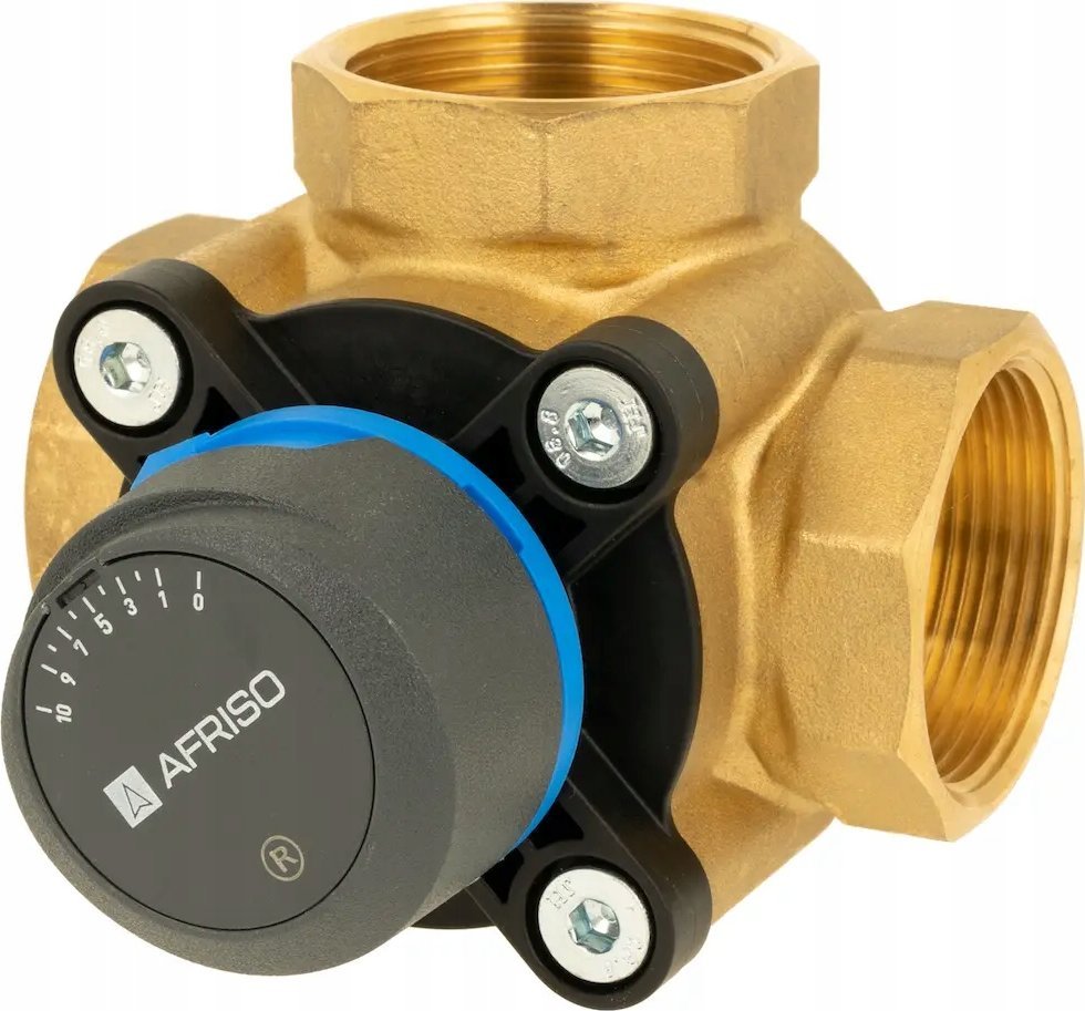 Afriso Zawór mieszający 3-drogowy obrotowy ARV 386 Vario ProClick, DN40, Rp1 1/2", Kvs 14-36