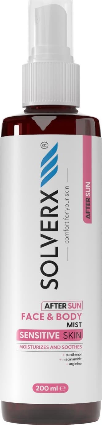 Solverx SOLVERX Sensitive Skin Mgiełka kojąca po opalaniu do twarzy i ciała 200 ml