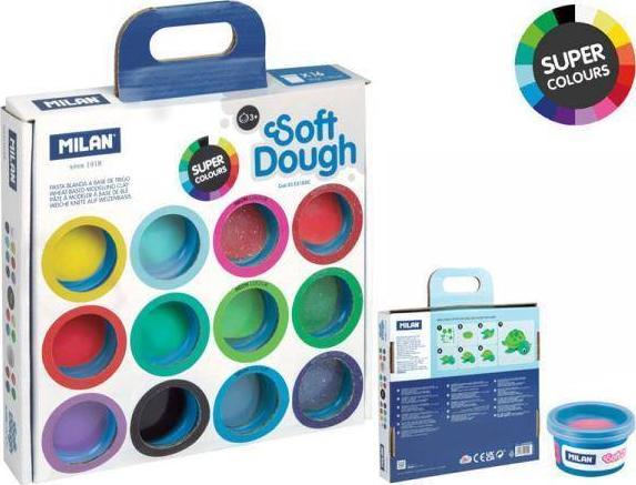 Milan Ciastolina Super Colours 16 kolorów x 30g 913316SC MILAN