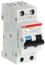 Wyłącznik różnicowo-nadprądowy 1P+N char. B 6A 6kA 30mA AC bezzwłoczny DS201 B6 AC30 2CSR255080R1065