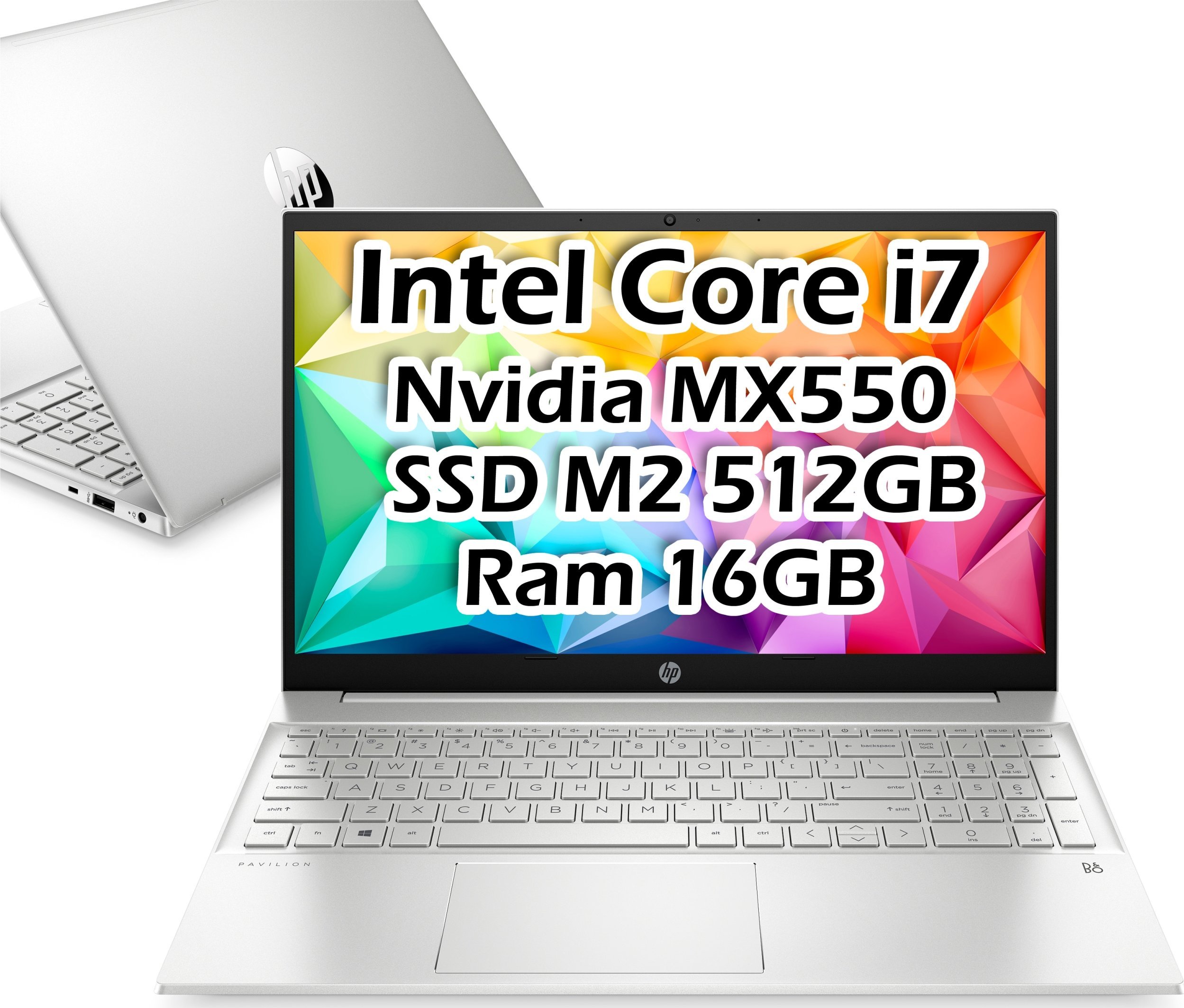 Laptop HP Laptop HP Pavilion 15-eg2013nq 6M344EA Intel i7 / 16GB / SSD 512GB / Nvidia MX550 / FullHD / Win11 / Srebrny