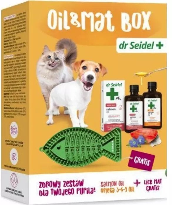Dr Seidel Zestaw Dla Psa Kota Oleje 2x250ml + Mata