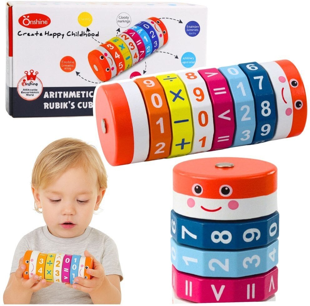 Edukacyjny Walec Matematyczny Dla Dzieci Układanka Nuka Liczenia