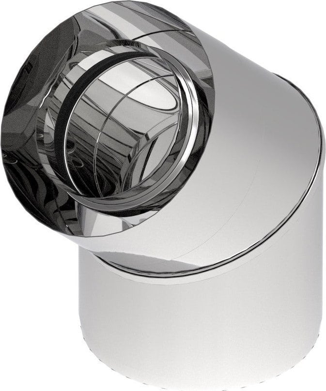 SpiroFlex 60/100 turbo kolano dwuścienne (n) 45 st.