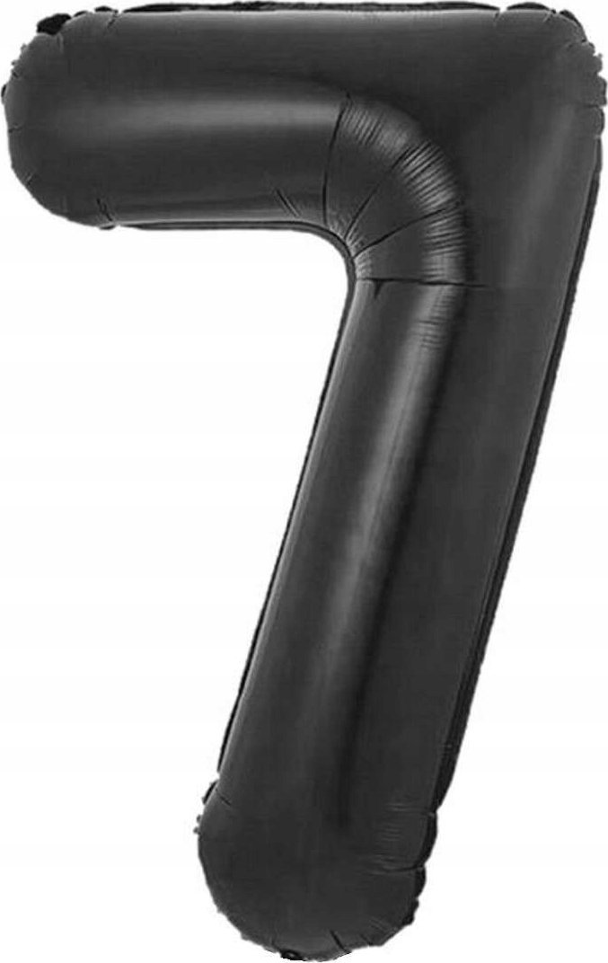 GoDan Balon foliowy B&C cyfra 7 matowa czarna 85 cm