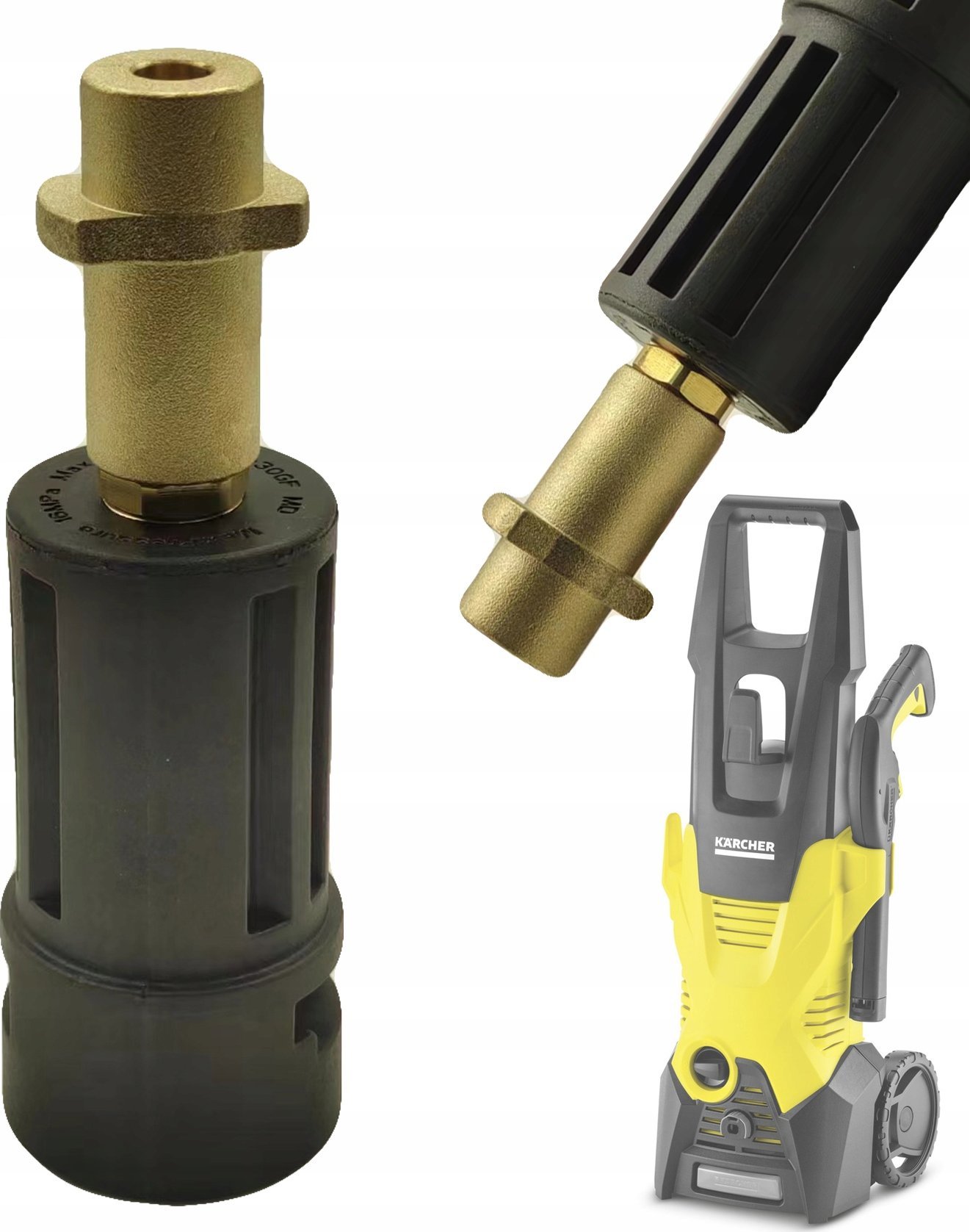 Rosfix ADAPTER PRZEJŚCIÓWKA DO MYJKI KARCHER K BAYONET MONTAŻ LANC PIANOWNIC DYSZ