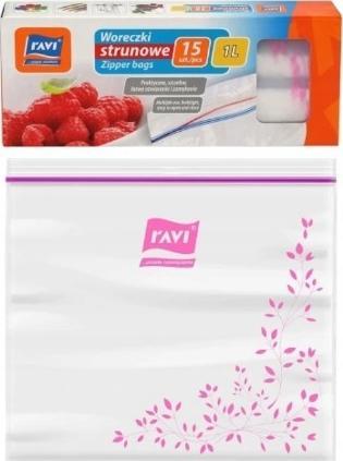 Ravi Woreczki strunowe na żywność torebki 1l 15 szt