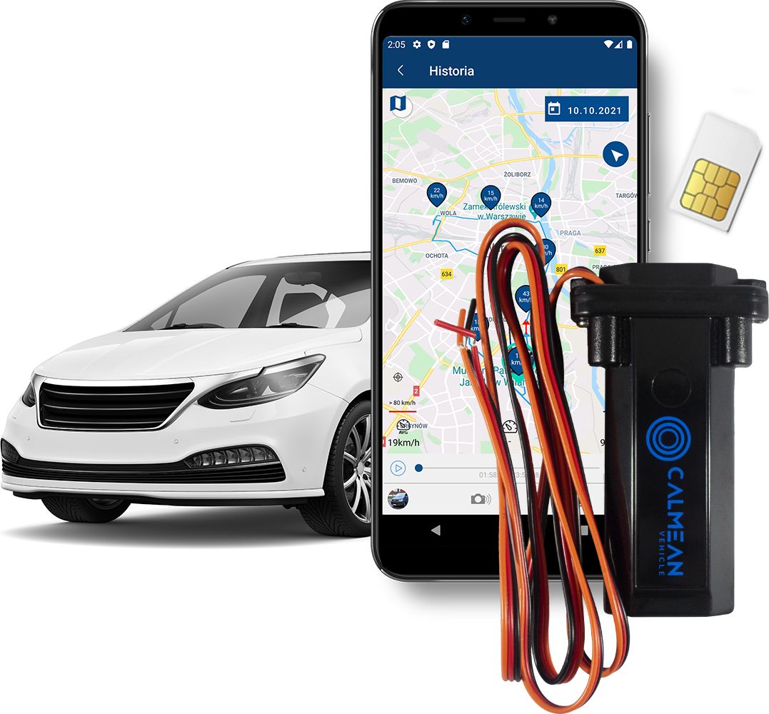 Moduł GPS Calmean Lokalizator GPS Wodoszczelny Śledzenie Aut CALMEAN