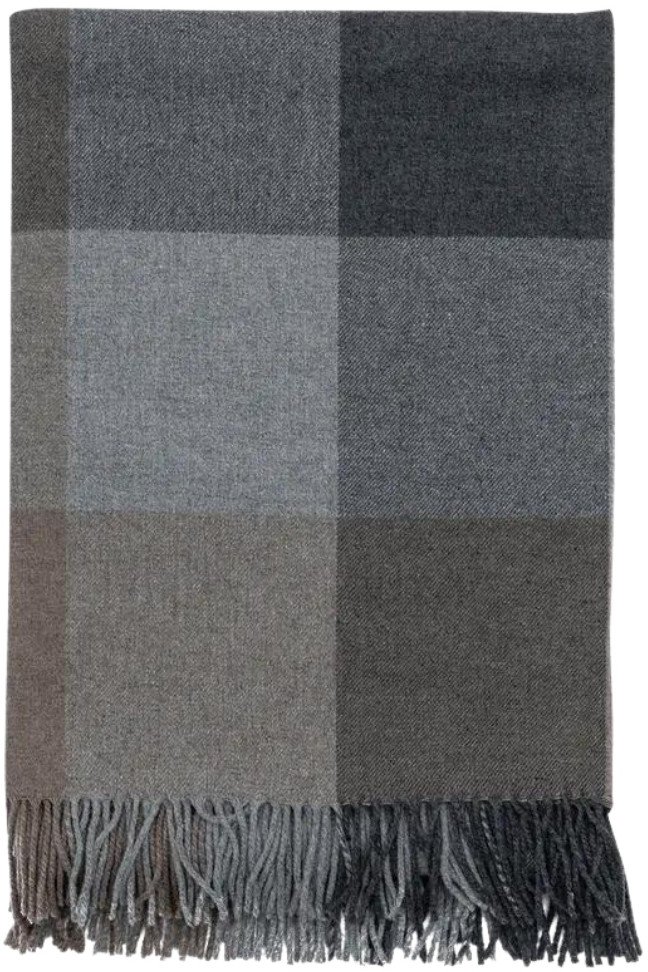 Pled Hoie K12 130x200 Gra 80% wełna, 20% poliamid, Certyfikat Woolmark