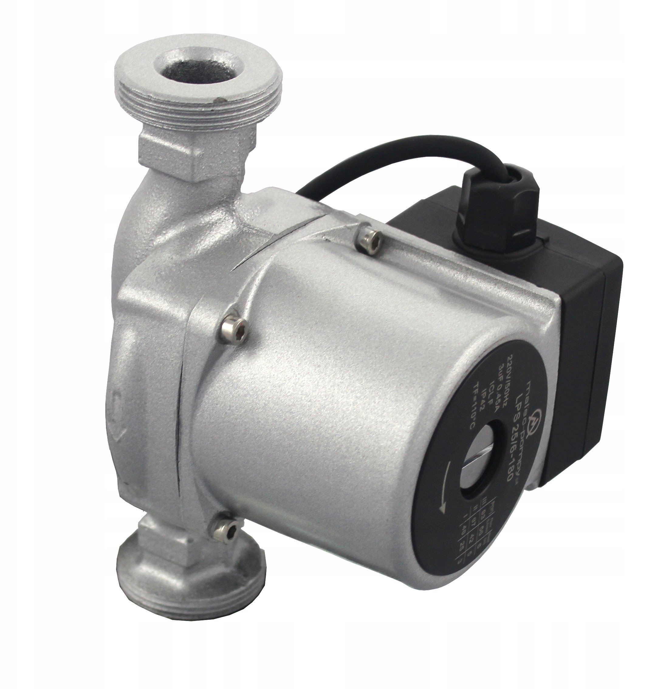 POMPA OBIEGOWA DO C.O. LPS 25/60S-180MM KABEL Z WTYCZKĄ + ŚRUBUNKI / MALECPOMPY