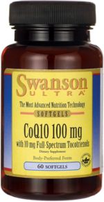 Swanson Koenzym Q10 100mg Tokotrienole 10mg 60 kapsułek