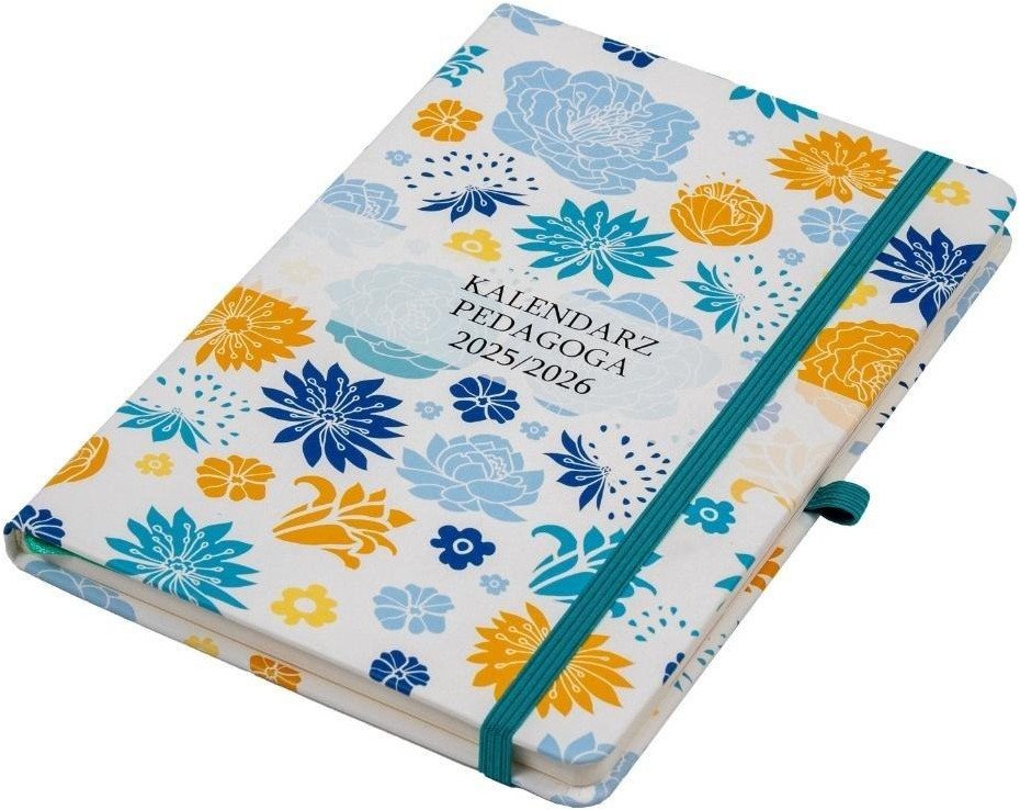 Kalendarz pedagoga 2025/26 A5 tyg Salsa kwiat