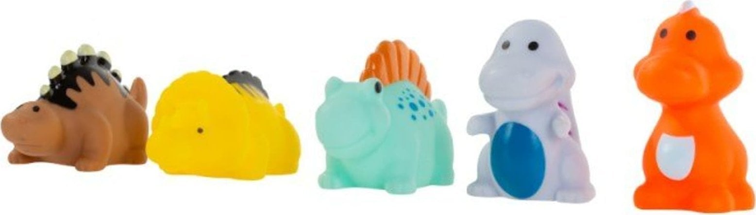 Akuku Zabawki kąpielowe dinusie 5szt