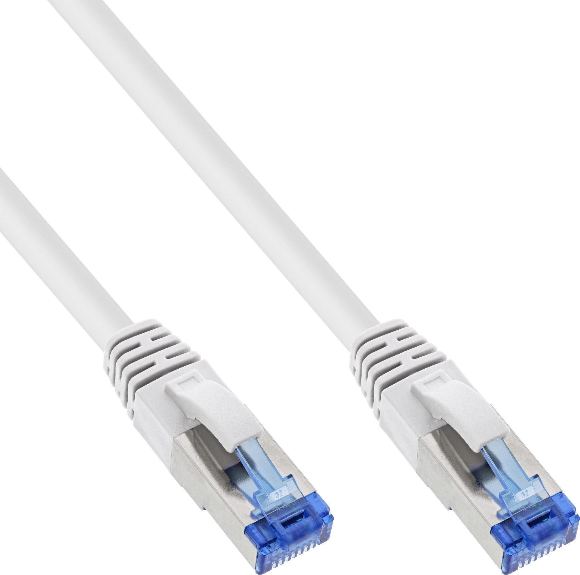InLine 25pcs. Bulk-Pack InLine® Patch Cable S/FTP PiMF Cat.6A halogen free 500MHz white 3m