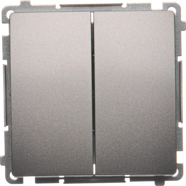 Kontakt-Simon Przycisk podwójny zwierny 10AX 250V inox (BMP2.01/21)