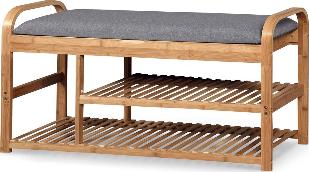 Halmar Stojak na buty ST-13 szary/naturalny