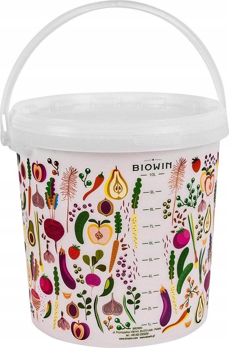 Browin Wiaderko spożywcze z uchwytem pokrywą 1l