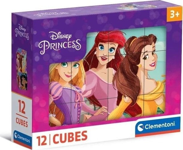 Clementoni CLE Cubi klocki 12 Disney Princess 41197