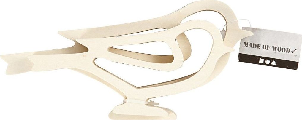 Creativ Company Obrys Ptaszków ze sklejki H: 10 i 8 cm