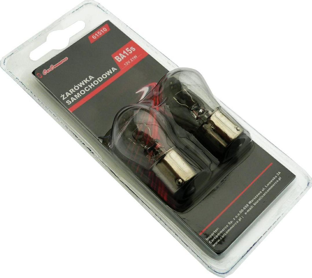 Carcommerce ŻARÓWKA 12V 21W BA15S - 2szt. blister