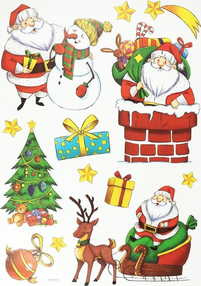 Naklejki ścienne zimowe wzory