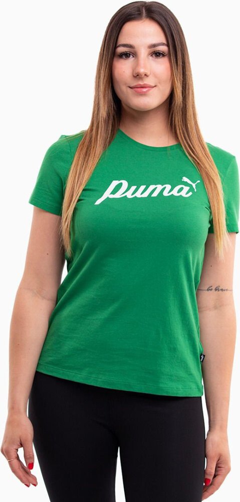 Koszulka damska Puma ESS Script zielona 679315 86 M