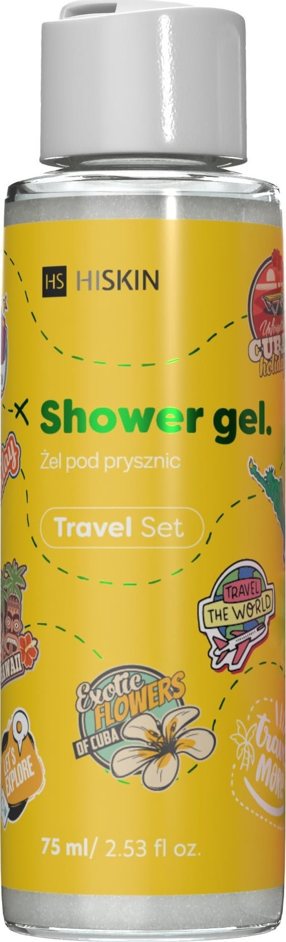 HiSkin HISKIN Travel Set Żel pod prysznic 75 ml
