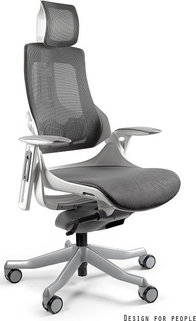 Krzesło biurowe Unique Wau Popielate