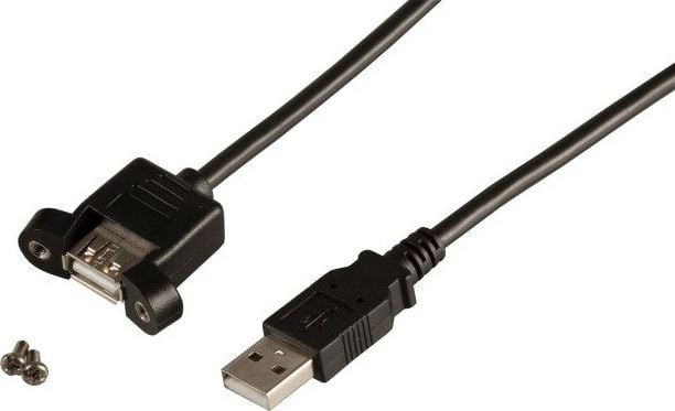 Kabel USB Roline USB-A - 2 m Czarny (K5291SW.0,5V2)