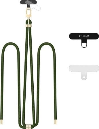 Tech-Protect TECH-PROTECT C7S ROPE CROSSBODY STRAP HUNTER GREEN/GOLD