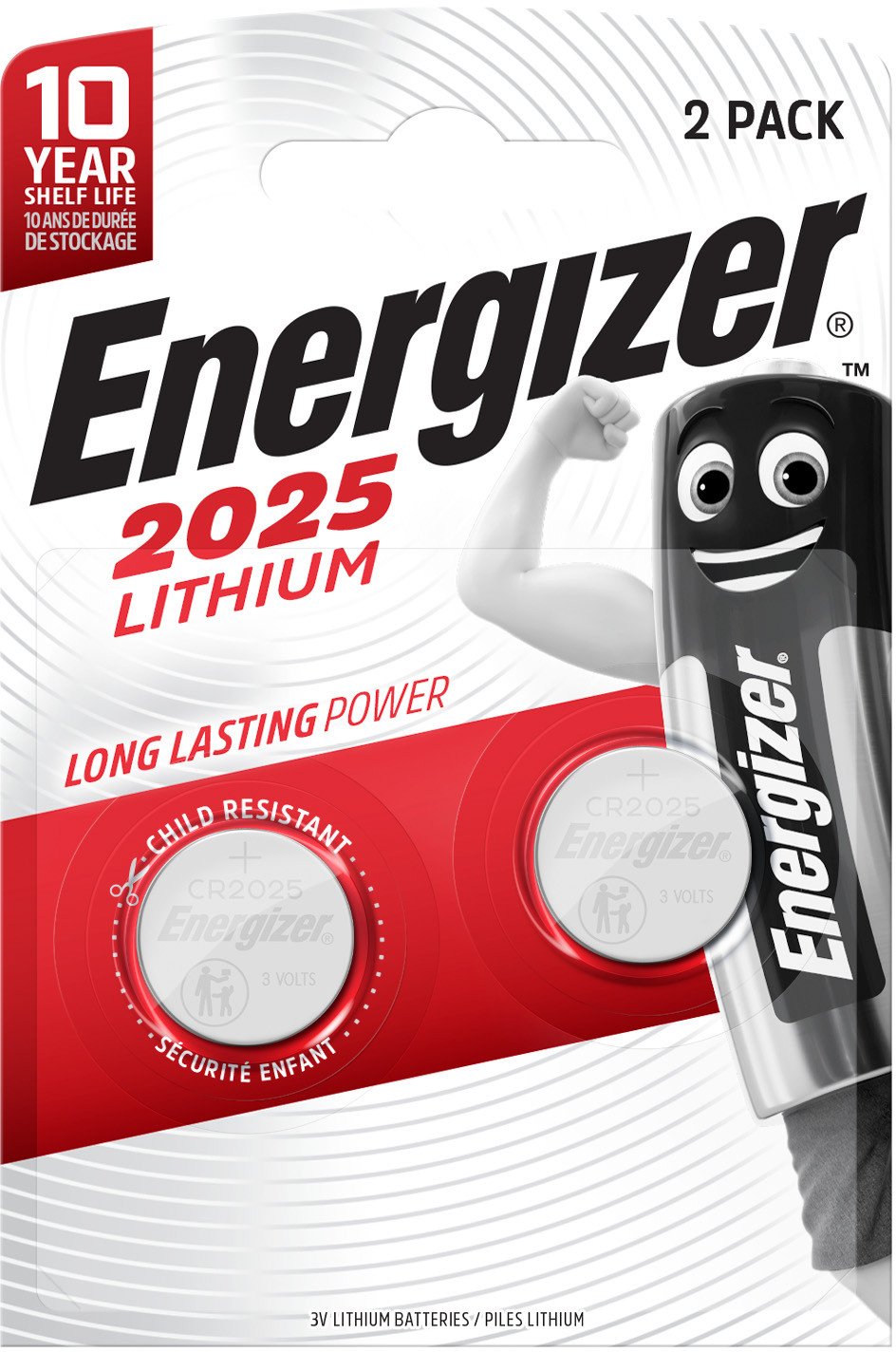 Energizer 638708 bateria do użytku domowego Jednorazowa bateria CR2025 Lit