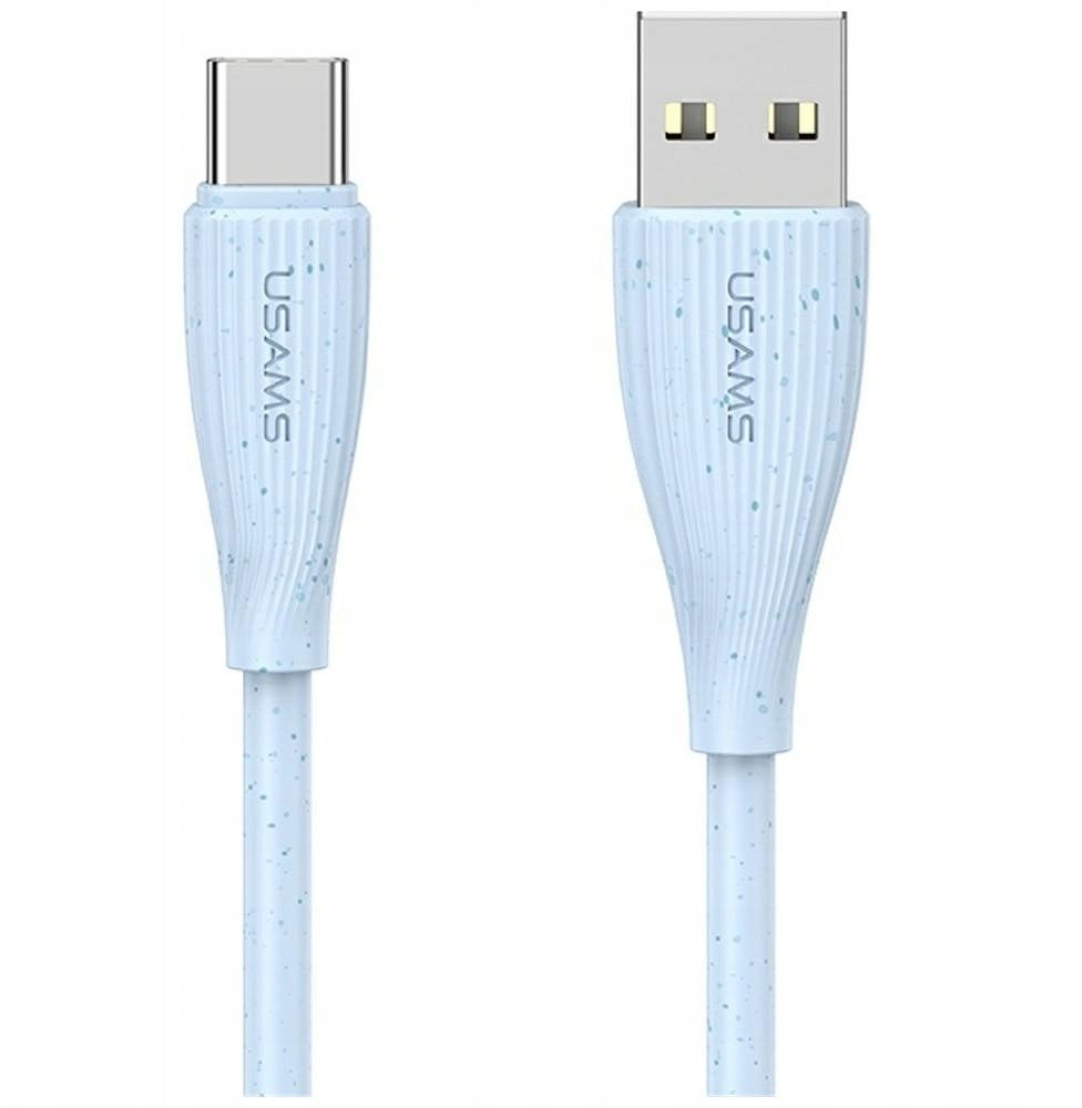 Kabel USB Usams USB-A - USB-C 1 m Niebieski