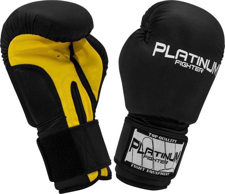 Beltor Beltor rękawice boks Spartacus czarny-żółty 8oz