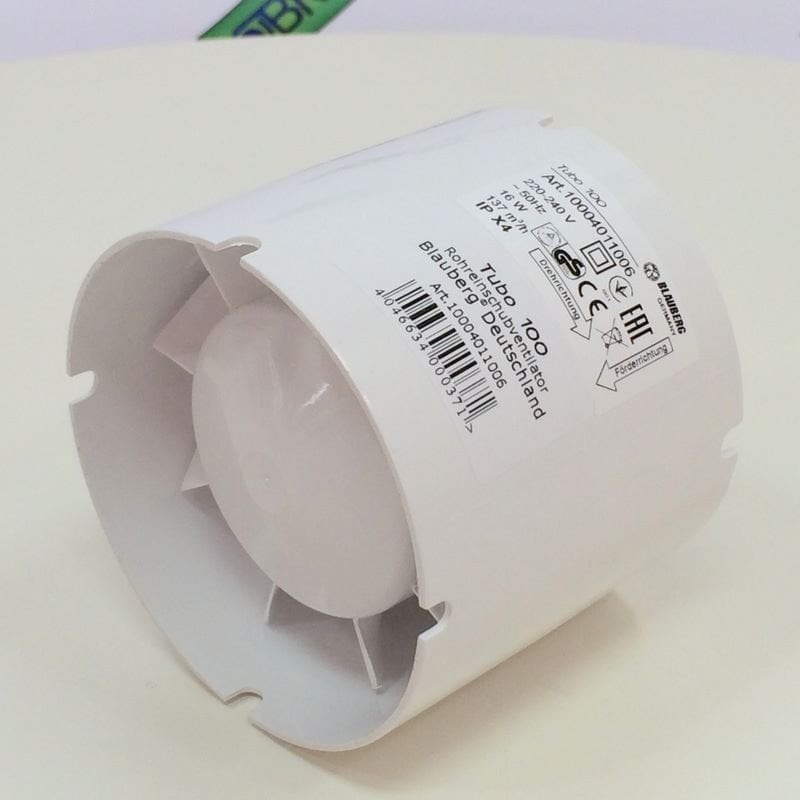 BLAUBERG Fan, domestic BLAUBERG TUBO100, d100 Ducted, bearing