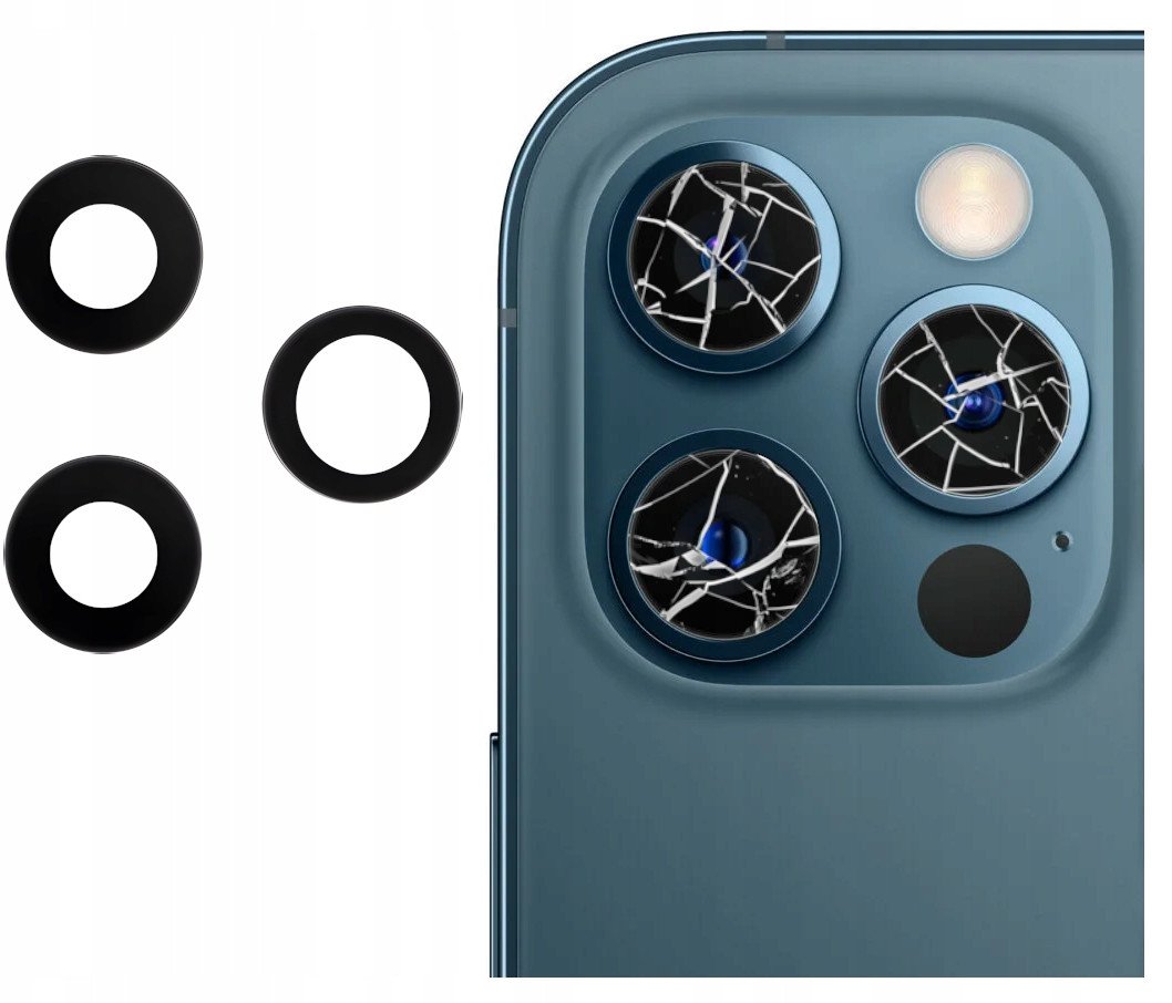 SZYBKA SZKŁO PREMIUM OSŁONA APARATU KLEJ DO IPHONE 12 PRO A2407 A2341