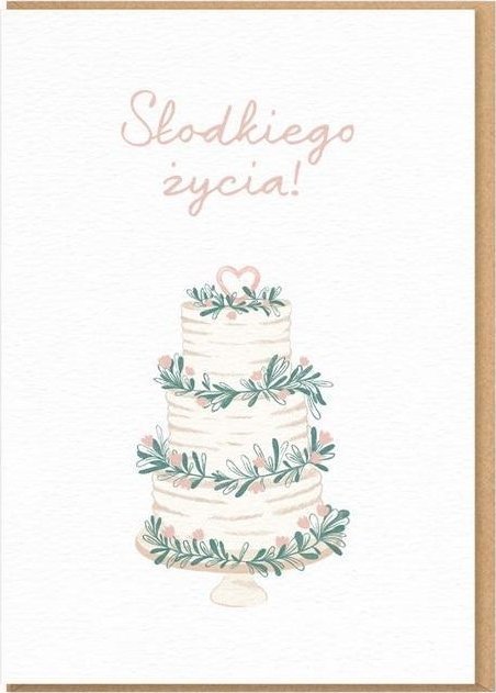 Karnet Ślub - Słodkiego życia