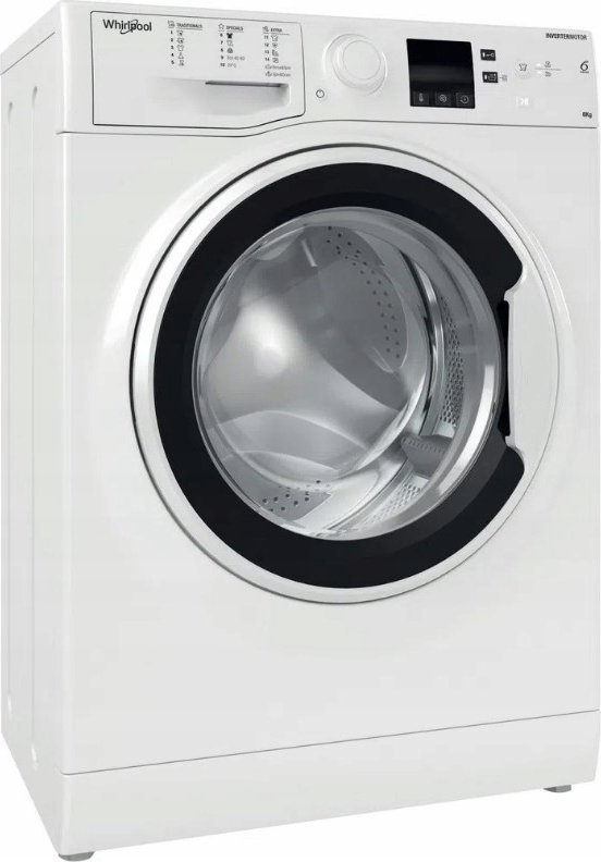 Pralka Whirlpool Whirlpool Washing machine | WRBSS 6249 W EU | Energy efficiency class C | Front loading | Washing capacity 6 kg | 1200 RPM | Depth 42
