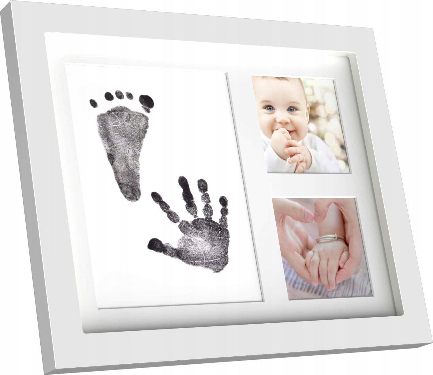 Korbi RAMKA NA ZDJĘCIE Z GLINKĄ NA ODCISK RĄCZKI STÓPKI