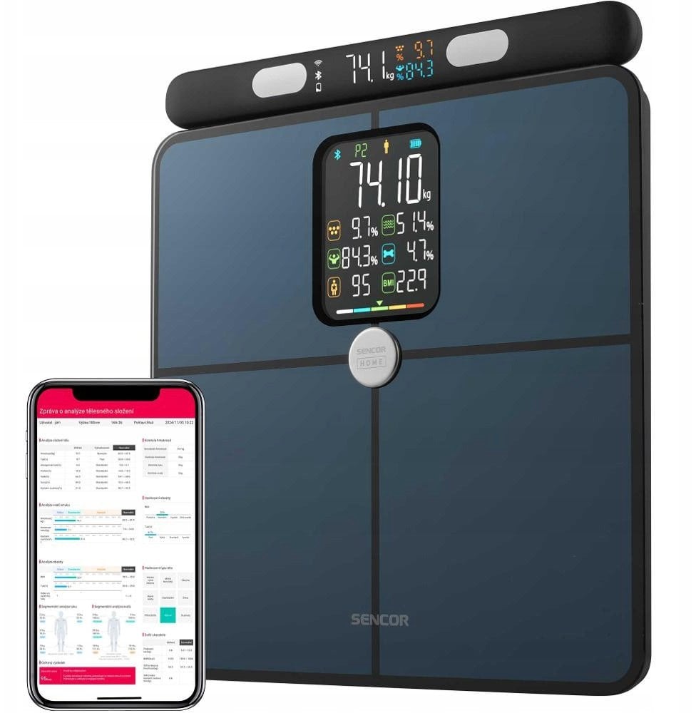 SBS 9102BK Waga Fitness Bluetooth