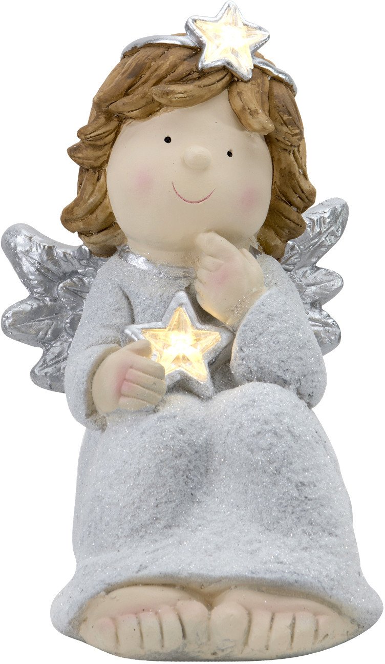 Figurka ozdobna świecąca Aniołek LED 41 cm