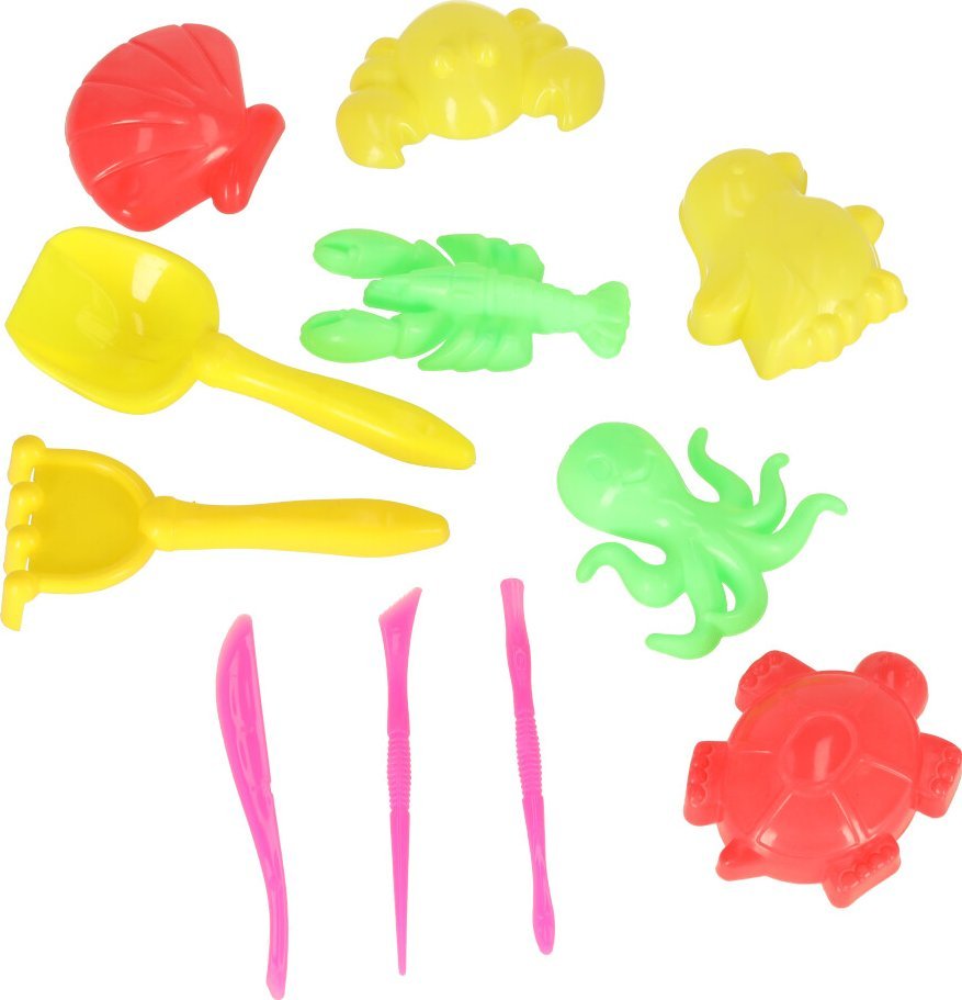 KIK Akcesoria do piasku kinetycznego zabawki foremki łopatki 11 elementów