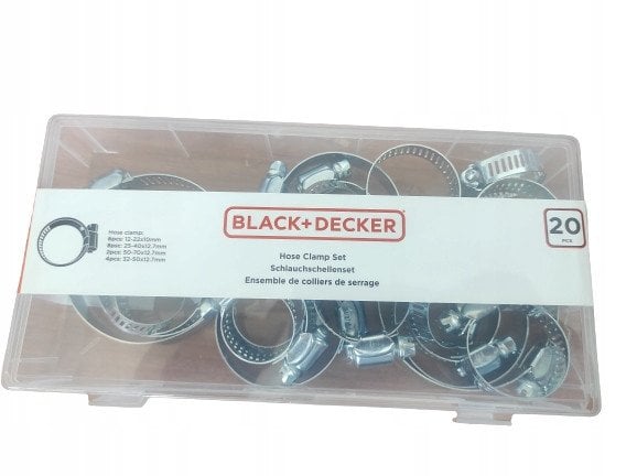 OPASKA ŚLIMAKOWA OBEJMA ZACISKOWA 20SZT BLACK + DECKER