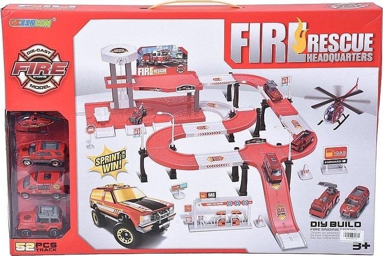 Parking stra?y po?arnej z pojazdami