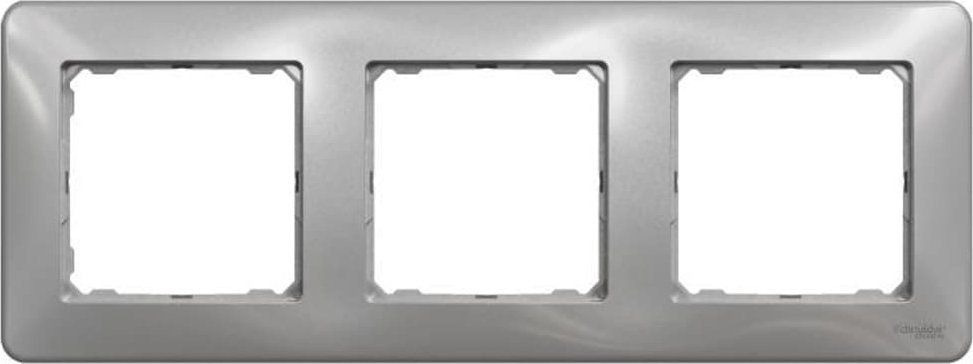 Schneider Electric Sedna Design, Ramka 3-krotna, srebrne aluminium