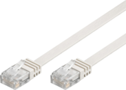 MicroConnect RJ-45/RJ-45 kat.6 0.5m Biały (V-UTP6005W-FLAT)