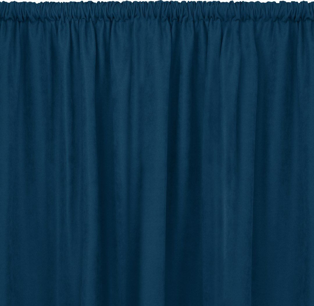 Homede Homede Zasłona MILANA szenilowa z tunelem 560x300 indygo wzór 1