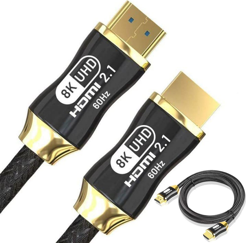 Kabel Verk Kabel przewód hdmi 2.1 video ultra high speed 8k 60hz 4k 120hz hq gold 1,5m Kabel przewód hdmi 2.1 video ultra high speed 8k 60hz 4k 120hz