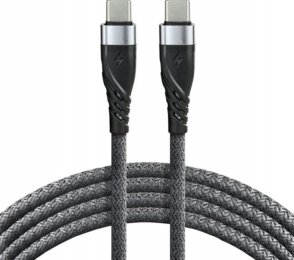 Kabel USB EverActive USB-C - USB-C 2 m Czarny (CBB-2PDG)