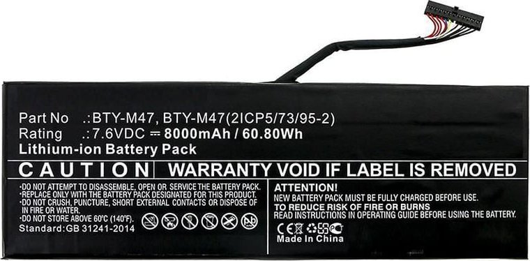 Pamięć do laptopa CoreParts Laptop Battery for MSI 61WH