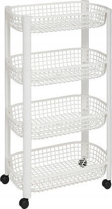 5five Wózek kuchenny na kółkach BASKET, plastikowy, 46,5 x 25,5 x 79 cm